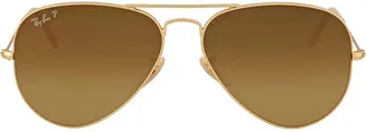 Ray-Ban Aviator Gradient Polarized Brown Gradient Aviator Unisex Sunglasses RB3025 112/M2 58