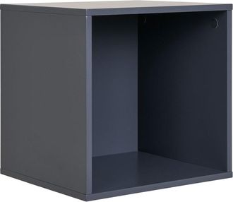 ebuy24 Estanter&iacute;a de pared horne 1 compartimento gris oscuro