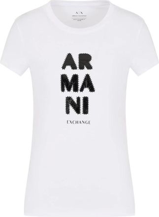 A|X Armani Exchange Slim Fit T-shirt - Dames - T-shirts - Wit - L - Katoen - Tops