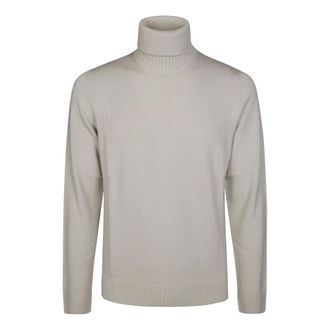 Drumohr Maglione in lana merino a dolcevita - - Knitwear - Uomo - Beige - M