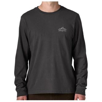 Patagonia L/S Cloud Crag T-Shirt Longsleeve f&uuml;r Herren | schwarz/grau
