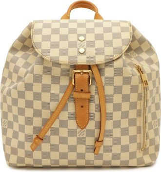 Louis Vuitton Damier Azur Ivory Damier Azur Backpack (Pre-Owned)