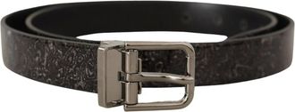 Dolce & Gabbana Goccia Glitter Vernice Riem - unisex - Riemen - Zwart - ONE Size - Leer - Accessoires