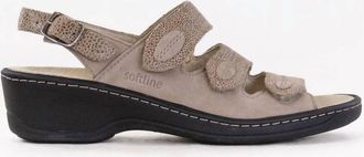 Fidelio Womens Soft Line Sandal In Taupe Multi