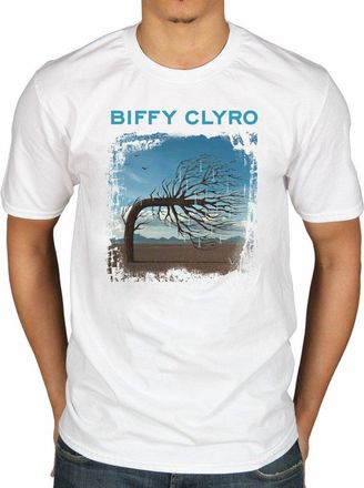 AWDIP Official Biffy Clyro Opposites White T-Shirt Rock Band Merch