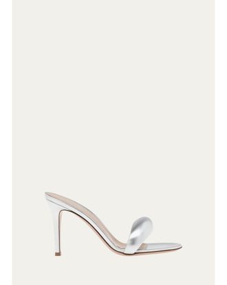 Gianvito Rossi Bijoux 85MM Leather Mules