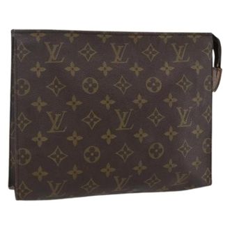 Louis Vuitton Pre-owned Clutches, female, Brown, Size: ONE SIZE Pre-owned Canvas Clutch
