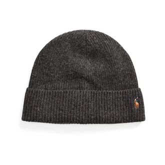 Polo Ralph Lauren Wollen muts - Heren - Accessoires - Grijs - Maat: ONE Size Wol