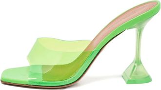 Amina Muaddi Sandali Lupita 95mm - Verde