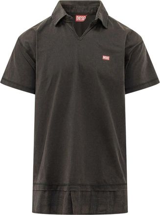 Diesel Poloshirt met korte mouwen - Heren - Polos - Zwart - M - Tops