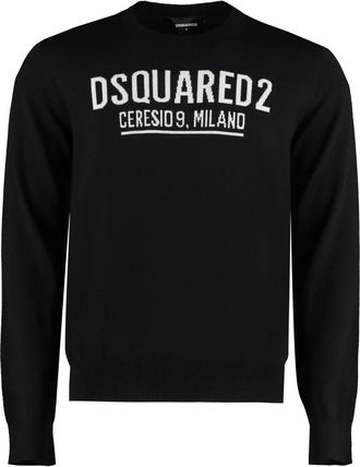 Dsquared2 Round-neck Truien - Heren - Ronde hals truien - Zwart - 2XL - Truien & Vesten