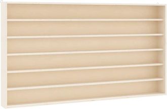 vidaXL Wooden Collectors Display Case with 6 Shelves 80x8.5x55cm Vidaxl