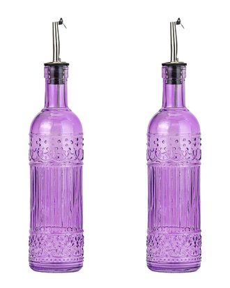 10 Strawberry Street 15 Strawberry Street Abercorn Textured Glass Oil & Vinegar Cruet Set