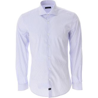 Fay Stijlvol Formeel Overhemd - Heren - Zakelijke Overhemden - Blauw - 3XL - Overhemden