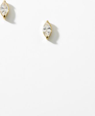 Simons Womens Birthstone oval earrings