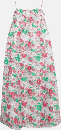 Ganni Ganni Multicolor Lurex Jacquard Midi Dress