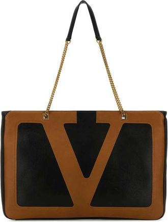 Valentino Garavani Viva Superstar Large Shopping Bag - Dames - Schoudertassen - Zwart - ONE Size - Leer - Tassen