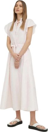 Sams&oslash;e & Sams&oslash;e Maxi Jurk - Dames - Casual kleedjes - Roze - 2XS - Polyester - Kleedjes