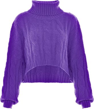 Mymo Trui met coltrui Dames paars