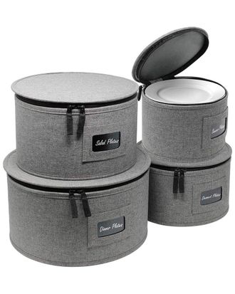 Sorbus 4Pc Dinnerware Storage Set