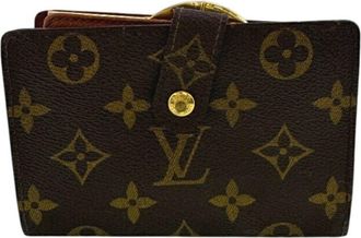 Louis Vuitton Monogram Brown Monogram Leather Wallet (Bi-Fold) (Pre-Owned)
