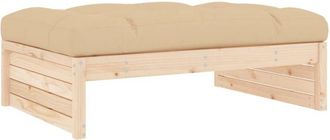 vidaXL Vidaxl - Taburete de jardín madera maciza de pino 120x80 cm