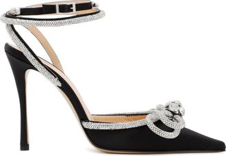 Mach & Mach Black Double Bow Sandal