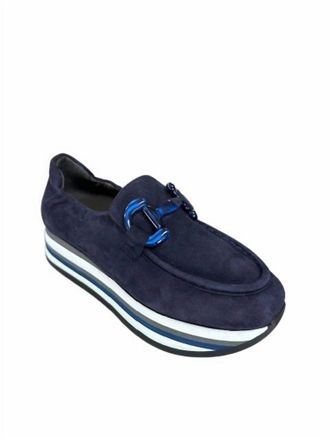 Softwaves Womens Catlin Loafers In Ink Blue