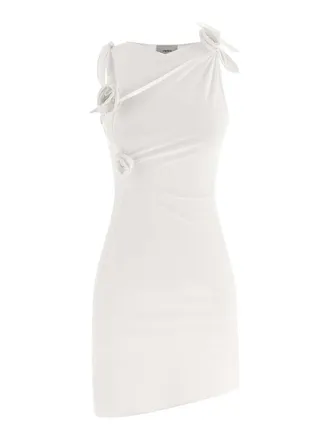 Coperni Asymmetric Flower Dress