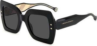 Carolina Herrera HER 0082/S 807/IR Womens Sunglasses Black Size 51