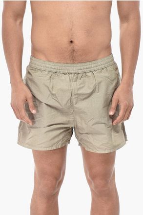 Off-white Boxer Swim Trunks BOOKISH LAUDRY With Drawstring size Xl