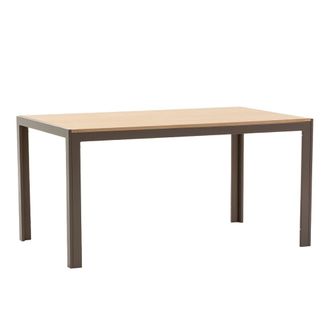 Siediti Fuori e Dentro Mesa rectangular 150x90 cm con tapa de mdf madera / gris t&oacute;rtola