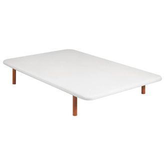 Colchones Aznar Base Tapizada Malla 3d Reforzada Con 5 Barras Transversales Blanco - 160x182 Cm (2 De 80x182)