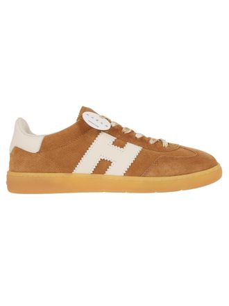 Hogan Brown Suede Low-Top Sneakers with Iconic Monogram