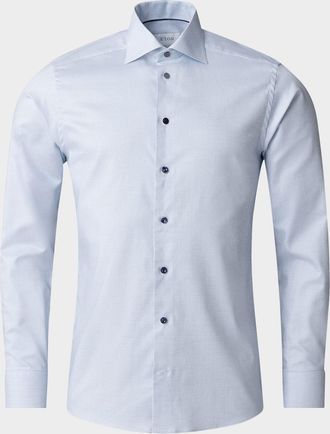 Eton Mens Contemporary Fit Cotton-Lyocell Sport Shirt
