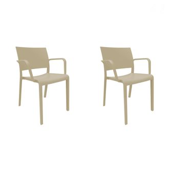 Resol Set 2 Sillas Con Brazos Interior, Exterior Arena New Fiona Resol