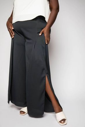 Nic+Zoe Statement Wide- Leg Pant In Black