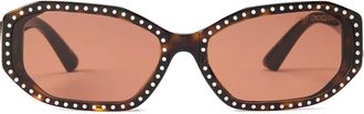 Jimmy Choo Eyewear Nola sunglasses - women - Acetate - One Size - Brown