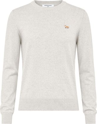 Maison Kitsun&eacute; Neutral Wool Regular Fit Sweater