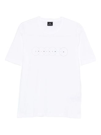 Paul Smith White Graphic Crew Neck T-Shirt