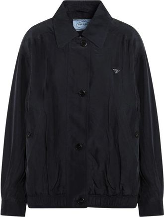 Prada Giubbotto - Dames - Zomerjassen - Blauw - S - Jassen