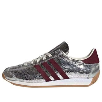 adidas (WMNS) adidas Country OG Silver Metallic Maroon JQ5111