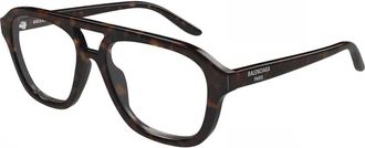 Balenciaga Aviator Bril - Heren - Brillen - Bruin - 55 MM - Accessoires
