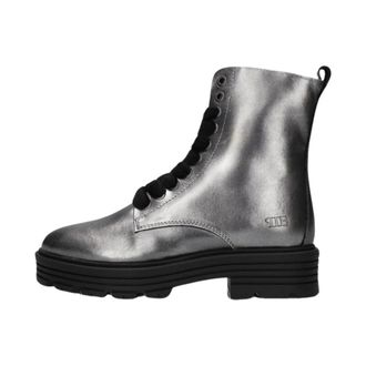 Hip Schoenen, Dames, Grijs, 36 EU, Zilveren Touch Veterlaarzen