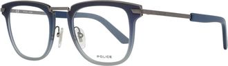 Police Accessoires, Heren, Blauw, ONE Size, Blauwe Heren Optische Monturen Ronde Stijl
