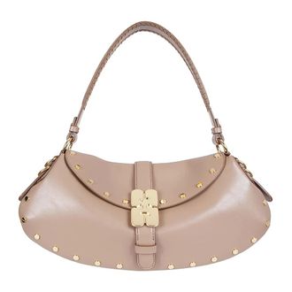 Ganni Shoulder Bags, female, Beige, Size: ONE SIZE B-Kat Small Shoulder Bag