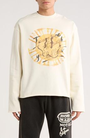 Honor The Gift I Can See Long Sleeve Cotton Graphic T-Shirt in White at Nordstrom, Size Xx-Large
