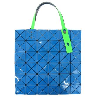 Issey Miyake Blue Green Polyester Pvc Tote Bag (Pre-Owned)