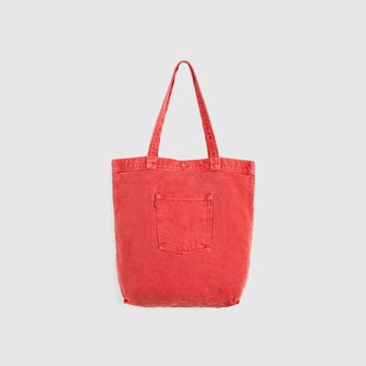 Levi's Beuteltasche LEVIS LEVIS TOTE, Damen, sunshine tint again, Denim/Jeans, Baumwolle, Taschen Beuteltasche, aus Denim, mit Aussentasche