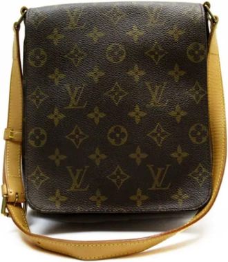 Louis Vuitton Pre-owned Cross Body Bags, female, Brown, Size: ONE SIZE Pre-owned Canvas shoulder-bags